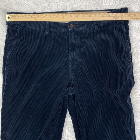 Polo Ralph Lauren Pants Mens 38x30‎ Blue Corduroy Preston Pant Cotton Casual Men - Picture 7 of 15